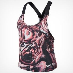 Nike Coral Marble Print Dry Fit Tank Top Sz Small